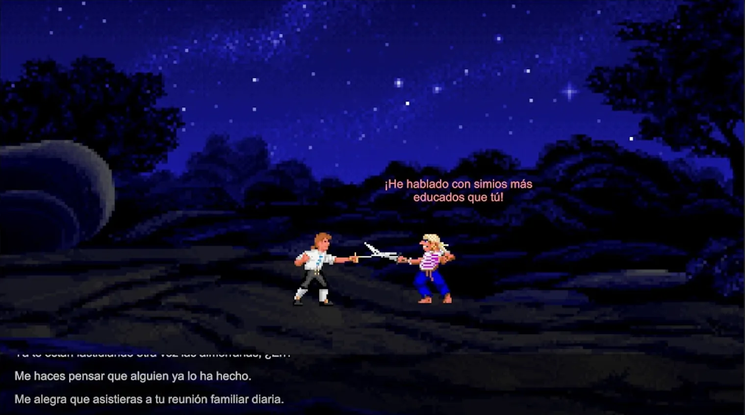 Monkey Island Fight dialogue interface