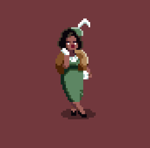 Pixel art heiress character