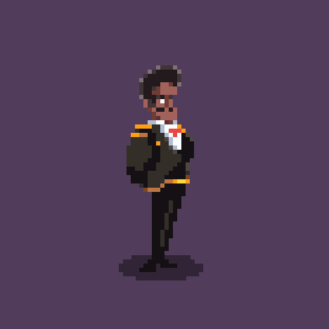 Pixel art owner character