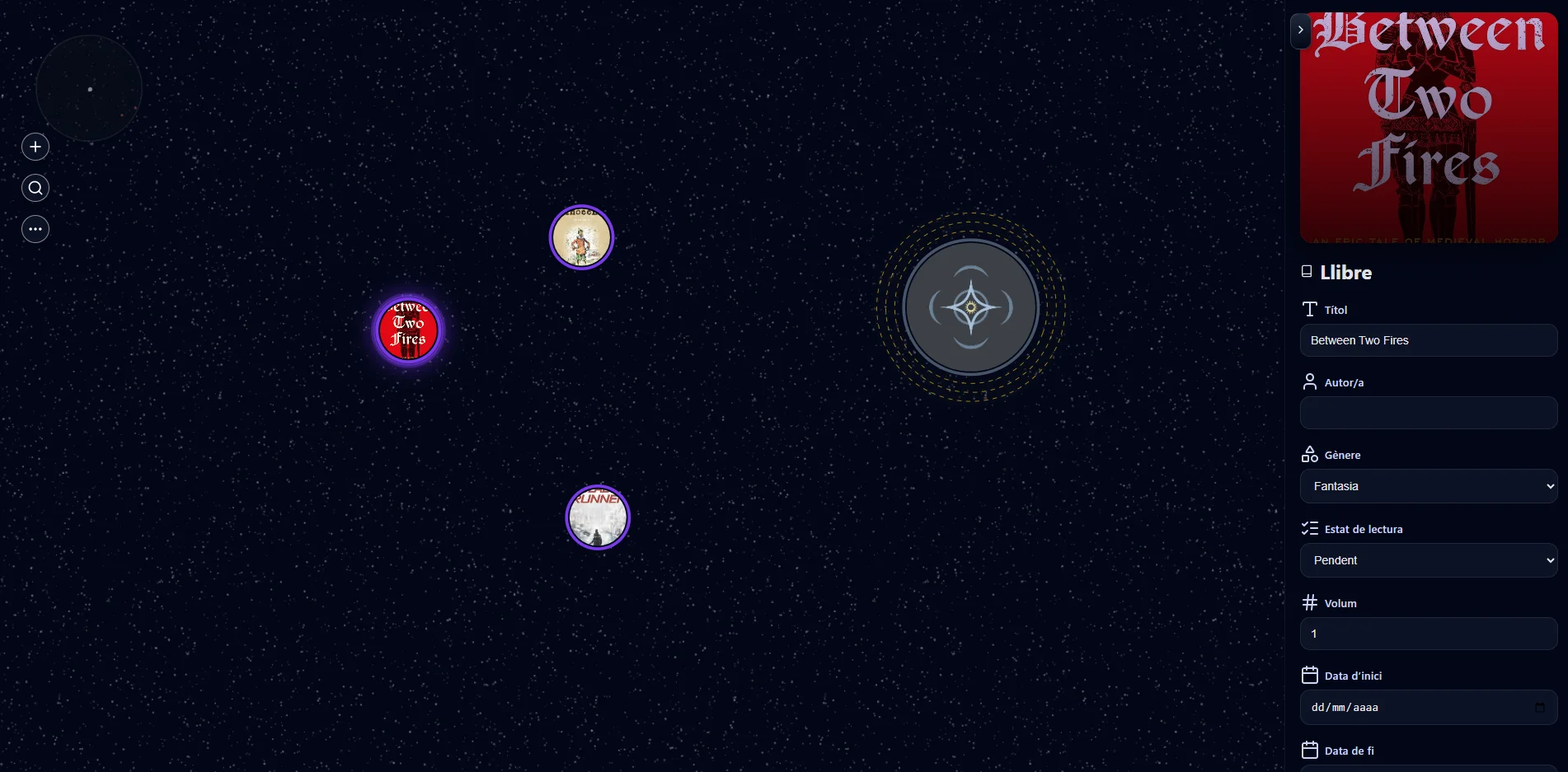 Bookverse visual map of literary universes