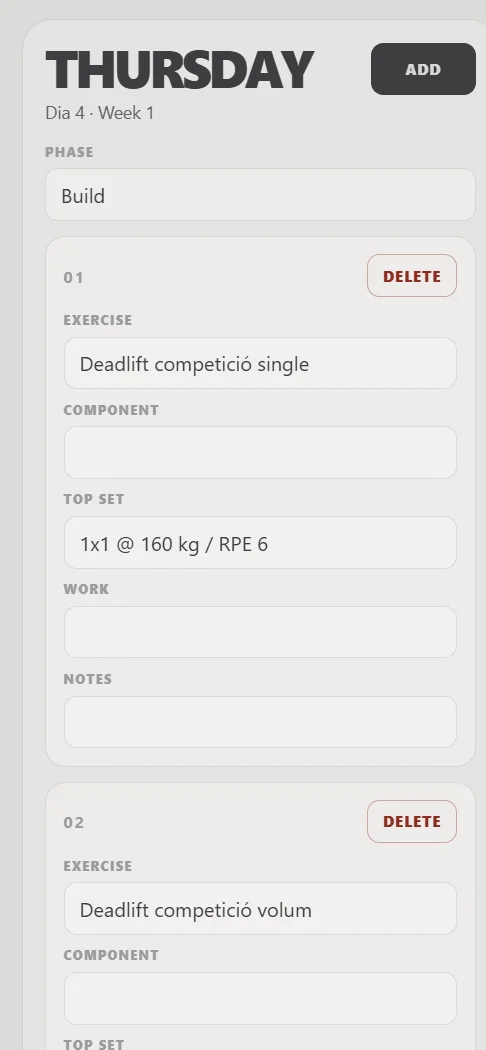 Power App programme editor